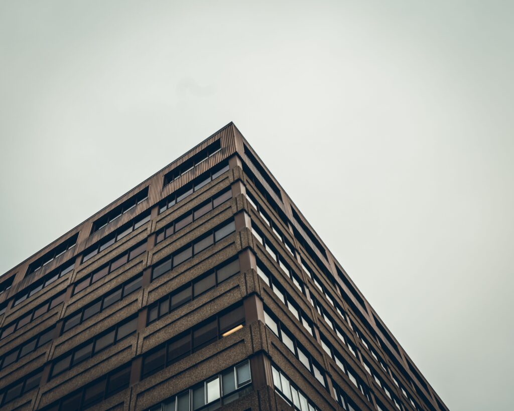 Plan d'architecture d'un batiment dans les rues de Montréal